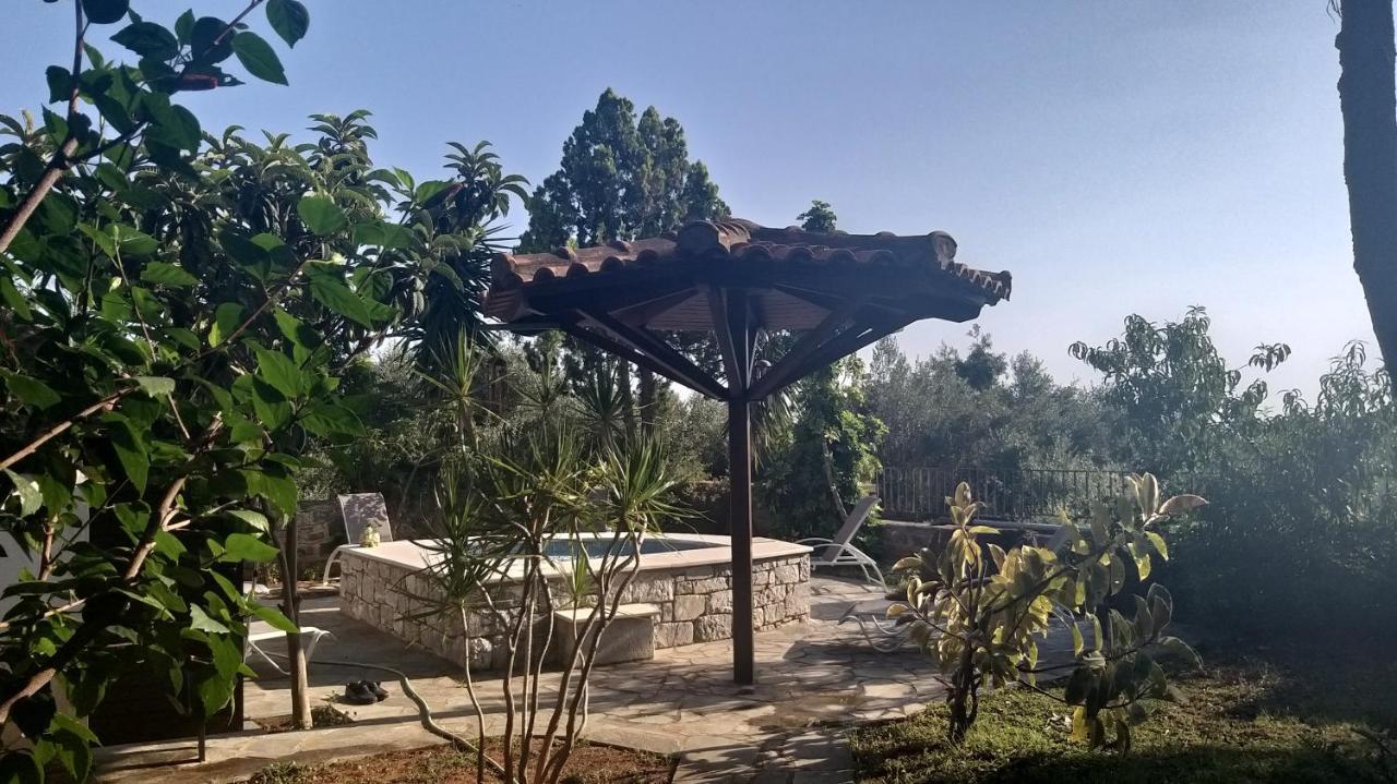 Villa Onar A Stone House With Amazing View Stoúpa Exterior foto