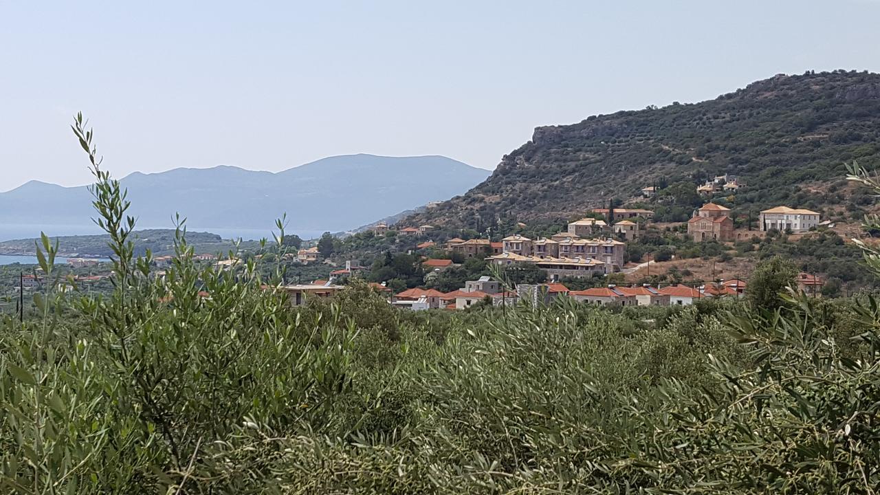 Villa Onar A Stone House With Amazing View Stoúpa Exterior foto